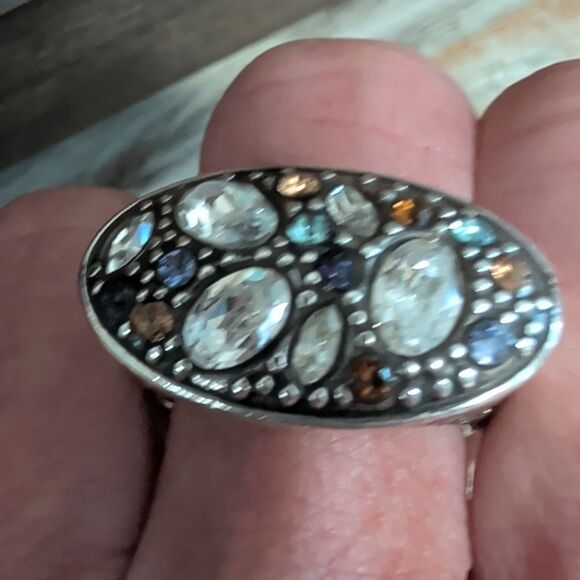 Brighton Crystal Voyage Statement Ring With Tin, Size 8 main image 8